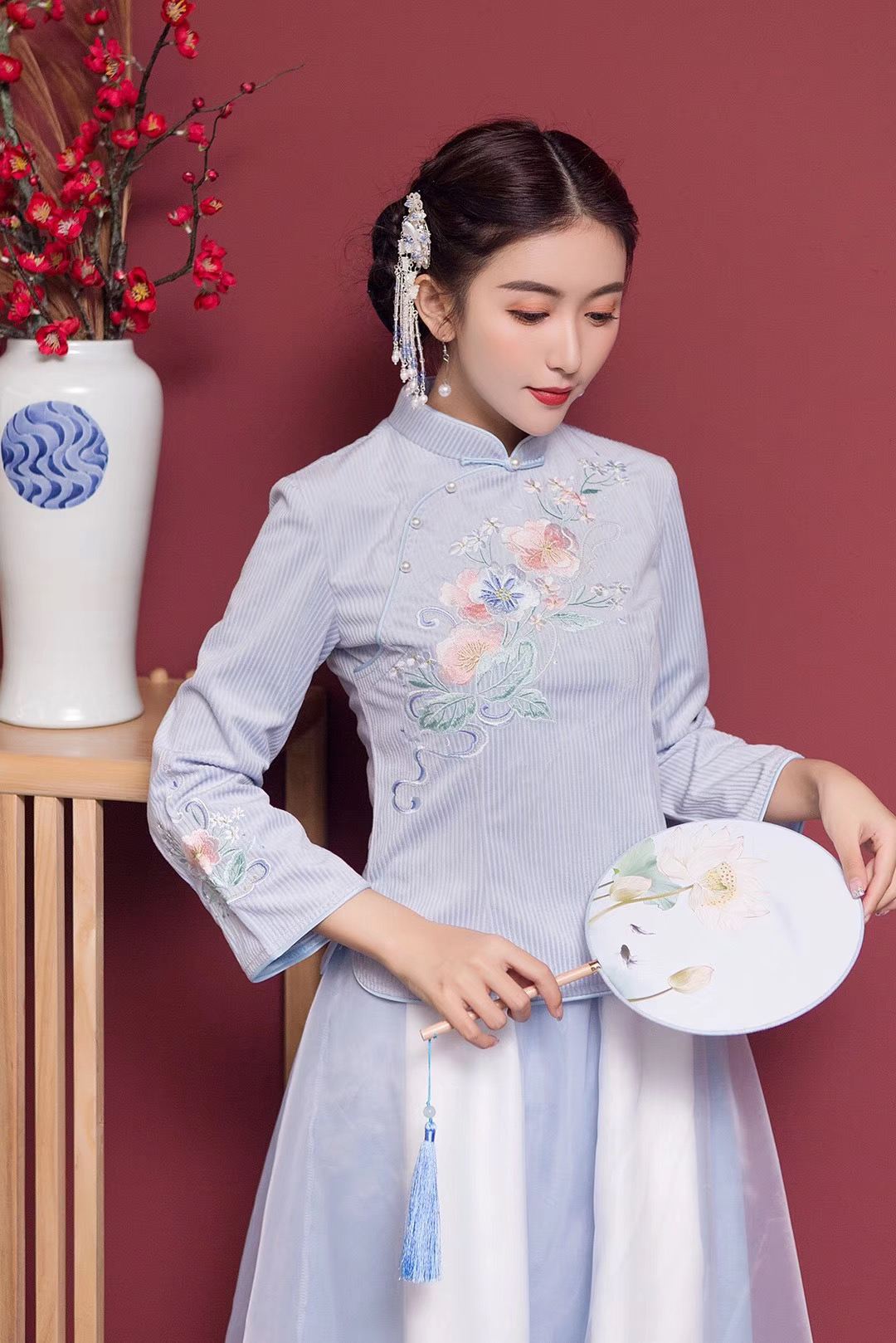 女装中国风模特拍摄