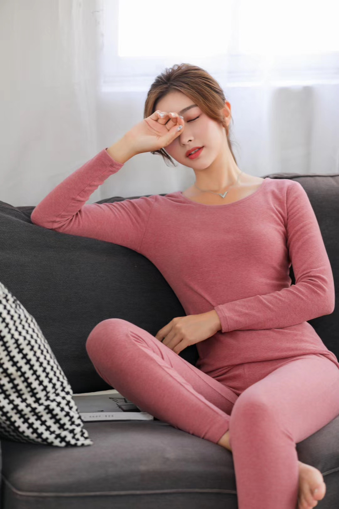 模特女装家居服睡衣拍摄
