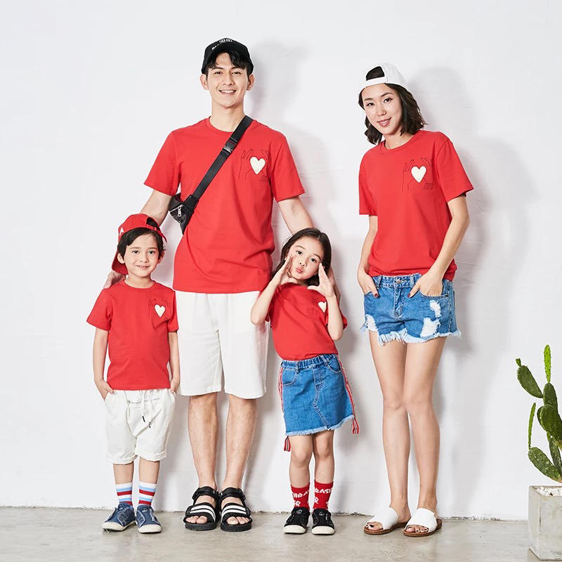 亲子装模特服装拍摄